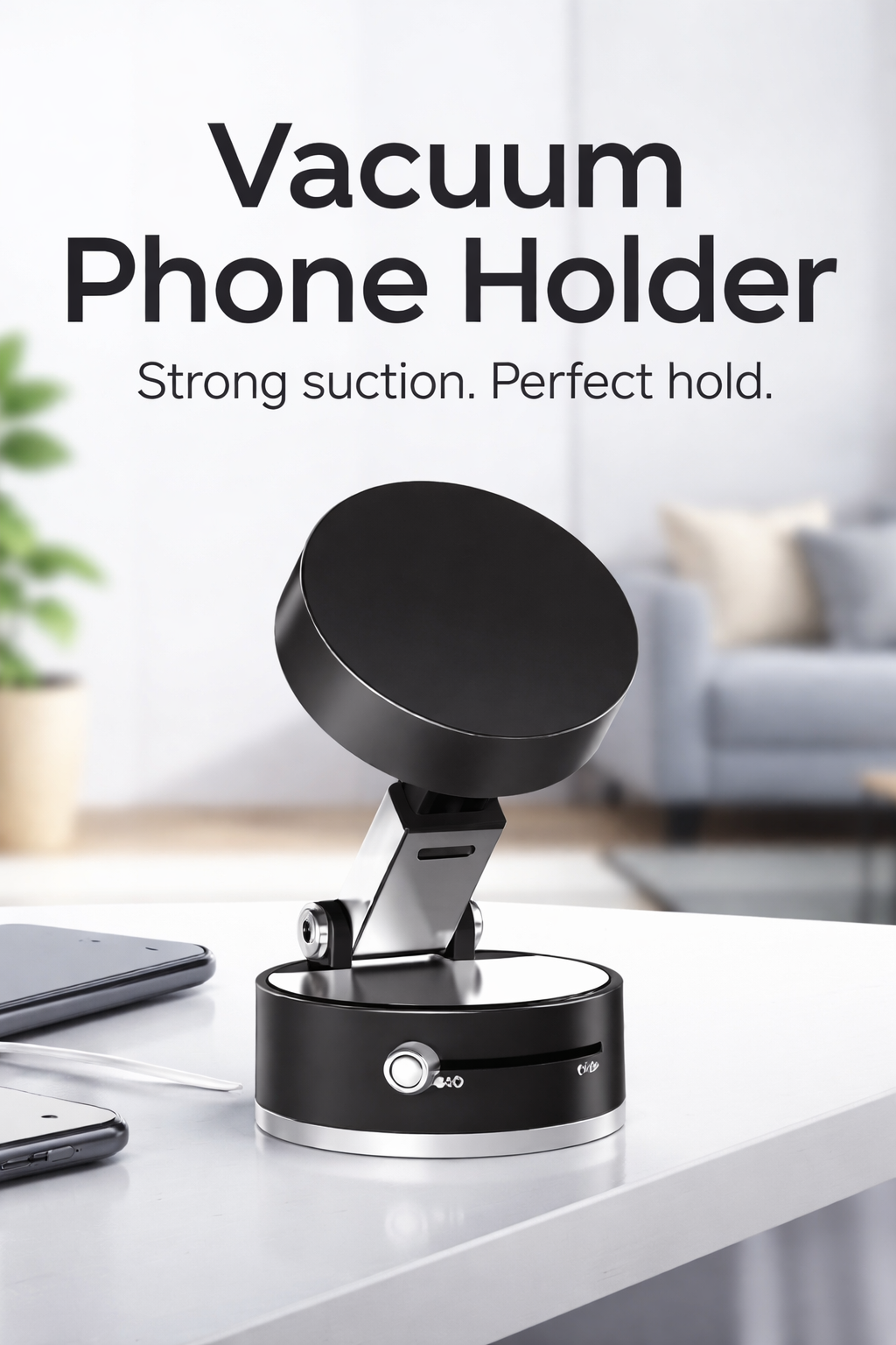 Vaccum Car phone holder