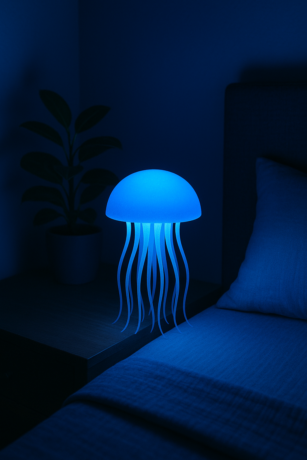 Jelly fish lamp
