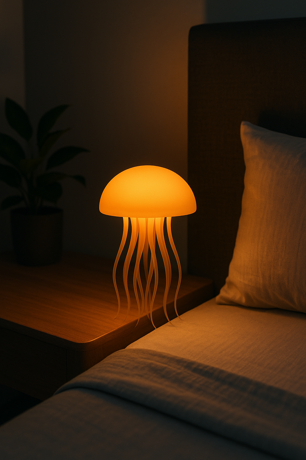 Jelly fish lamp