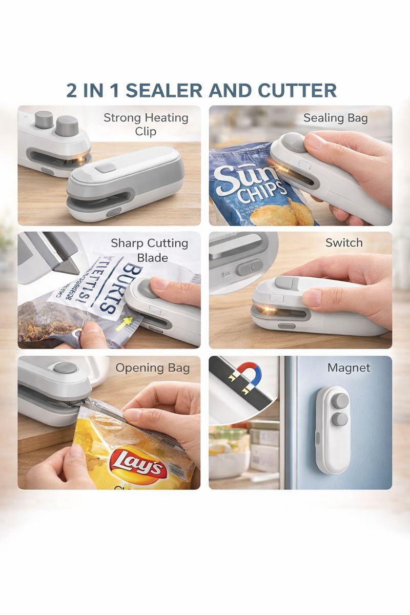 Mini Portable 2 in 1 Sealing Machine